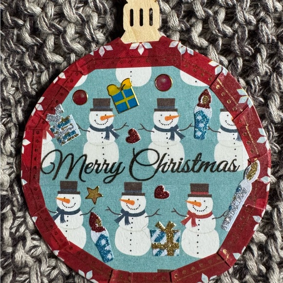 A set of 4 new unique handmade wooden 2.75x2.75” Christmas Tree Ornaments $32 - Picture 13 of 14